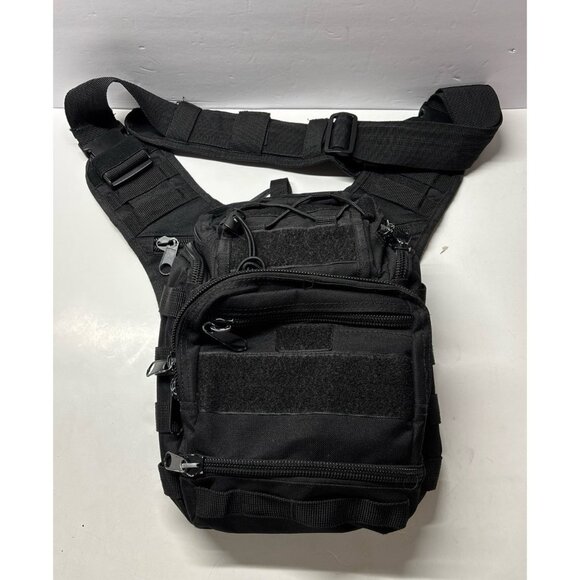 Tactical Black Sling Bag (12x10)